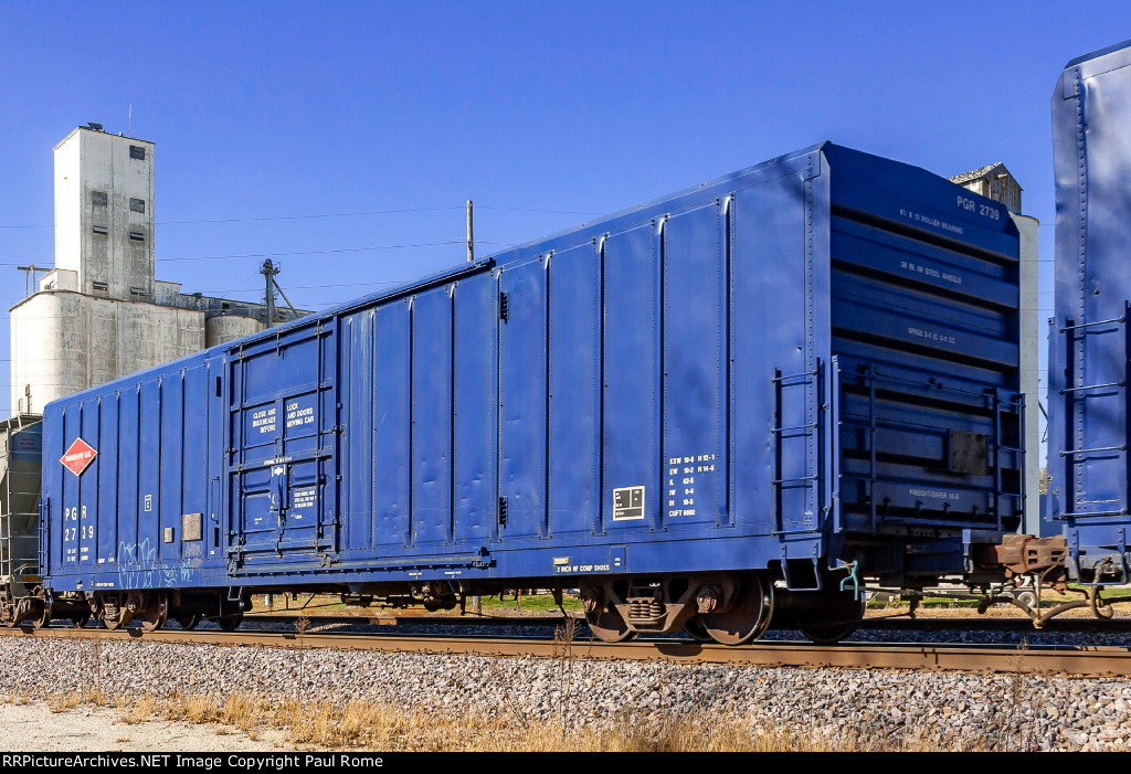 PGR 2739, 60-ft boxcar on the UPRR